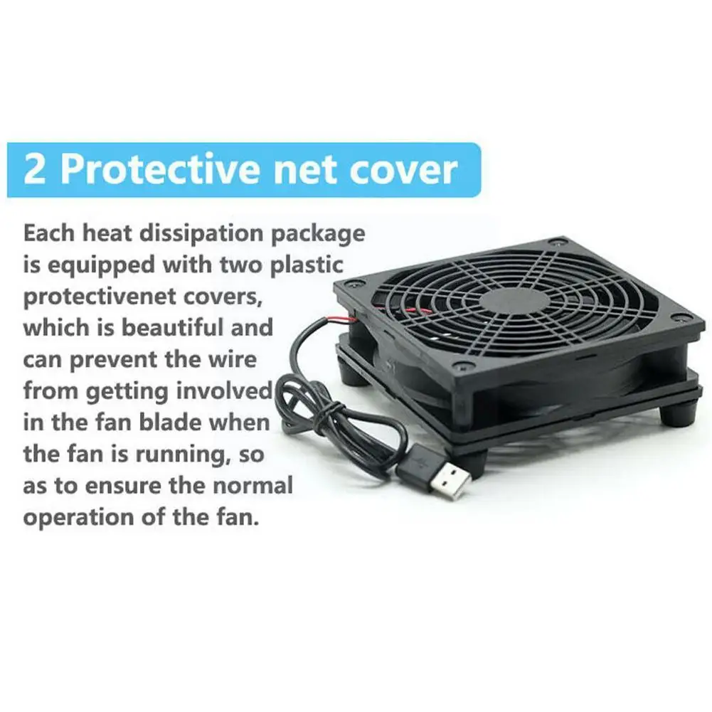 

Удобный прочный маршрутизатор, рамка вентилятора, ТВ-приставка, материал модема, охлаждающий вентилятор, маршрутизатор, USB-вентилятор охлаж...