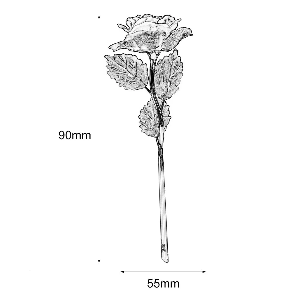 

Creative 24k Gold Foil Plated Rose Creative Gifts Lasts Forever Rose for Lover's Wedding Christmas Day Gifts