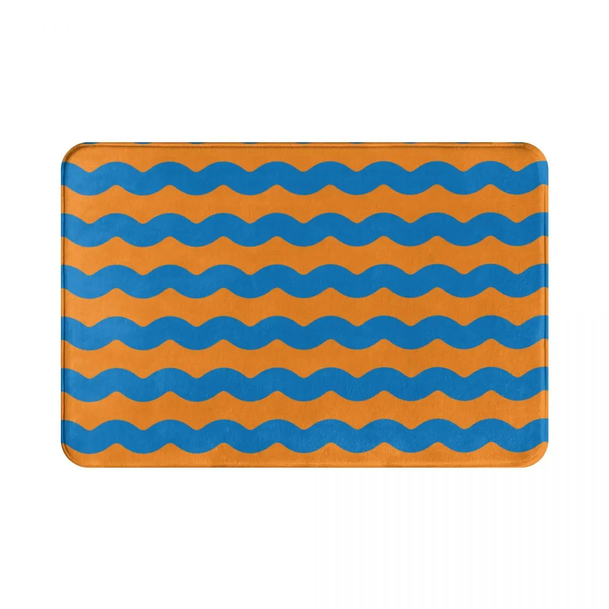 

Новый стильный Коврик для пола Полосатый Синий дверной коврик для пола впитывающий нескользящий коврик для ванной 40 см x 60 см