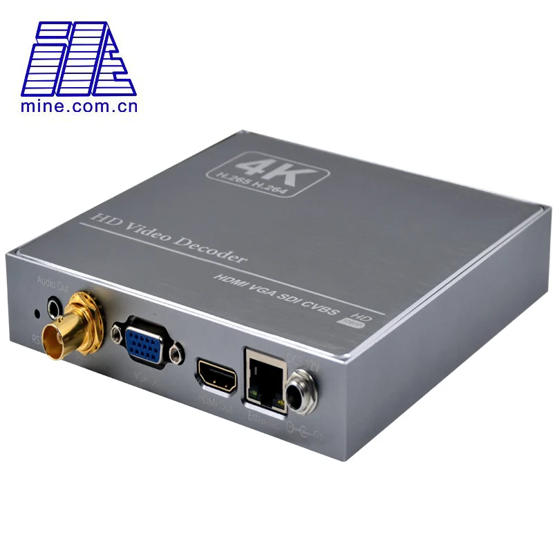Sdi-декодер RTSP UDP HLS видео ip потоковая передача к SDI HDMI H265 приемник