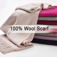 100 natural wool scarves women winter warm scarf luxury brand pashmina tassel cashmere scarf for ladies blanket scarf echarpe