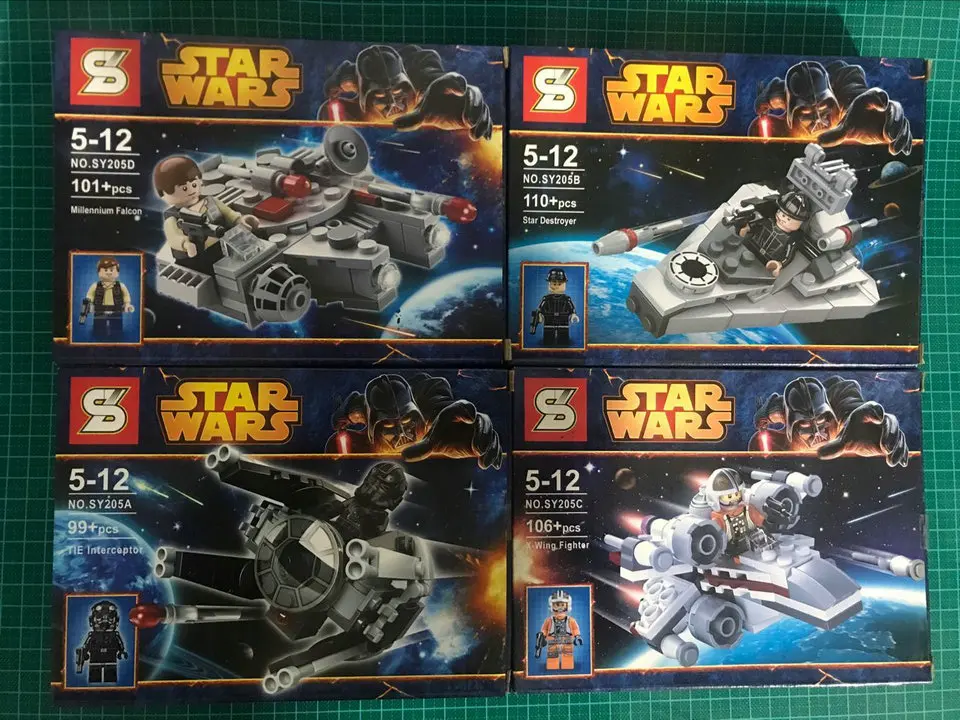 Набор строительных блоков SY Starwars Battleship Mini фигурки развивающие блоки игрушки для