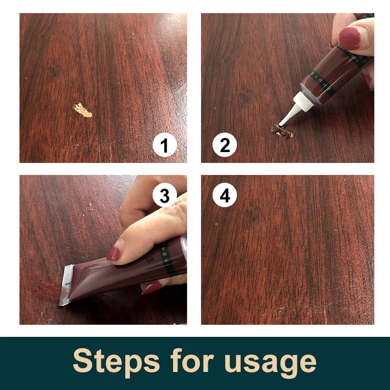 

Wood Paint Wood Furniture Repair Paste in Wood Door Floor Refurbish Scratch Hole Crack Remover Yellow Maple 18g