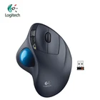 Мышь Logitech M570, Беспроводная оптическая, с трекболом, 2,4 ГГц, эргономичная, игровая, для Windows 1087, Mac OS, официальный тест
