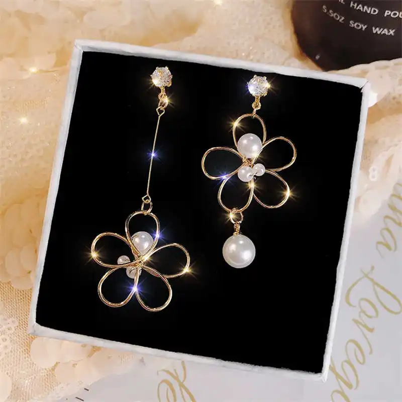 Серьги Свадебные Цветок нерегулярные серьги гвоздики ювелирные изделия для ушей