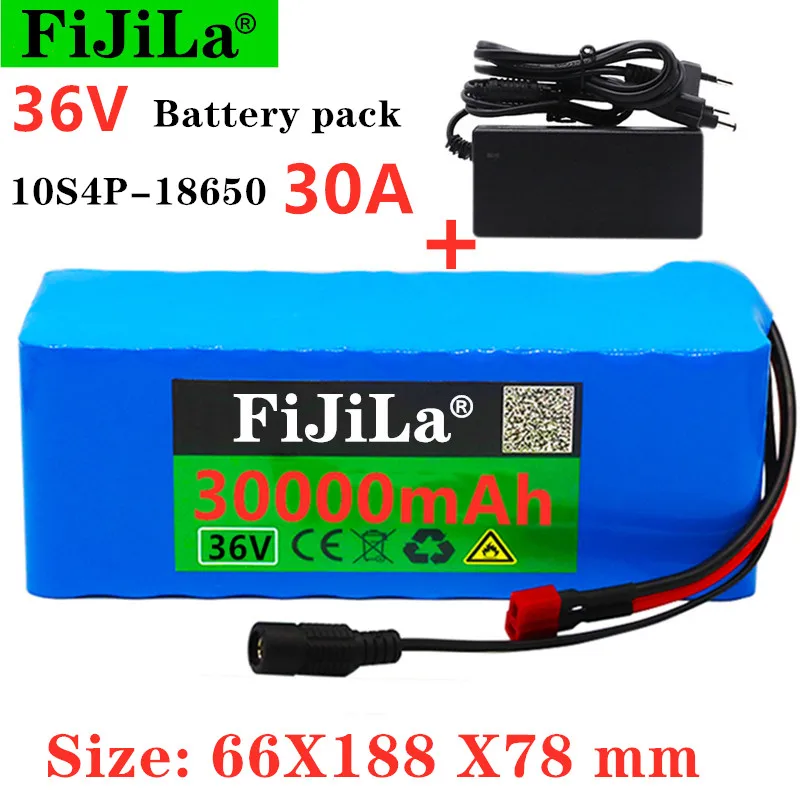 

100% Оригинальный аккумулятор 36В 10S4P 30Ah батарейный блок 1000W высокая мощность батареи 42В 30000 мА/ч, Электрический велосипед Ebike БМС + 42V2A Зарядное ...