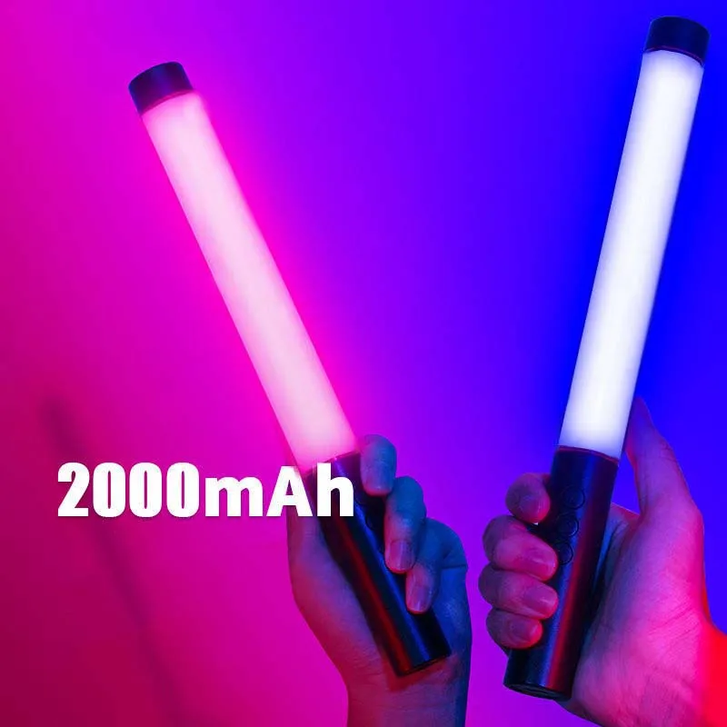 Photographic LED Fill Light RGB Colorful Atmosphere Portable Lighting Stick Handheld Selfie Lamp 2000mAH Rechargeable |