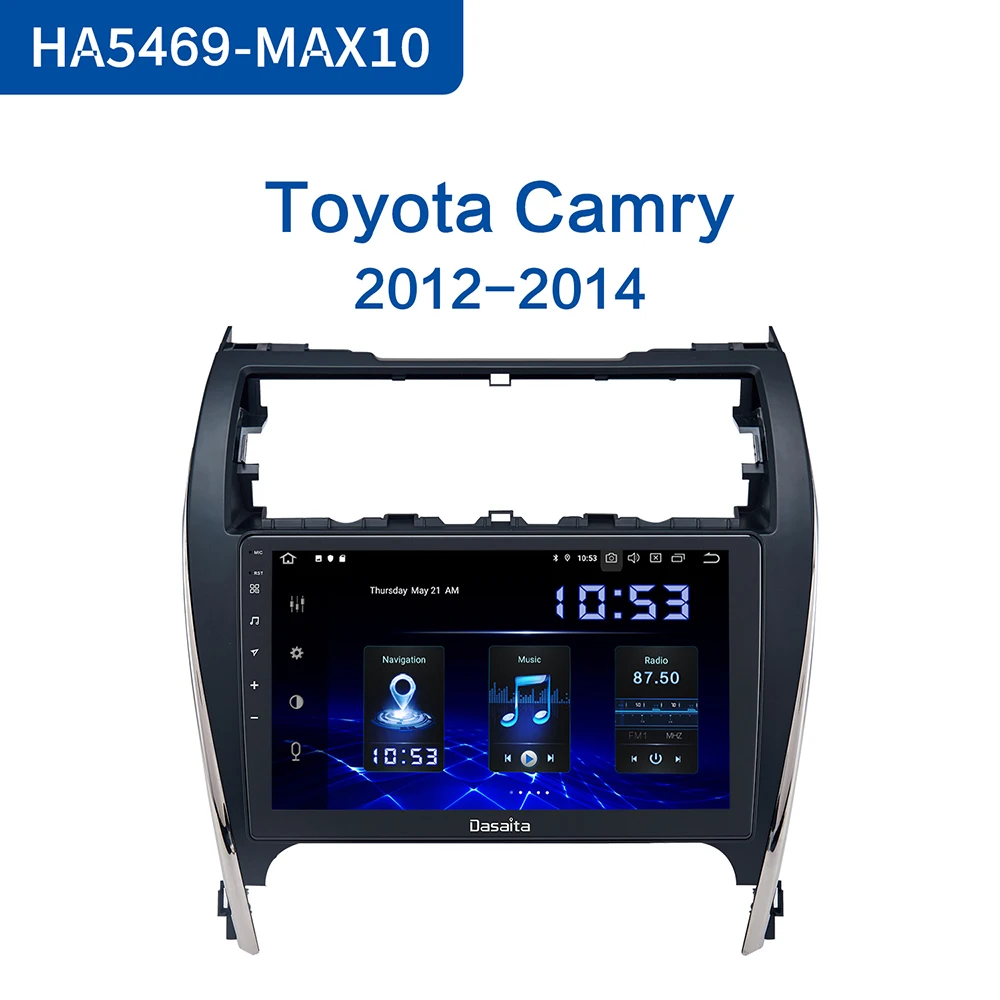 Dasaita 10 2 &quotIPS автомобильный Android 0 1 din плеер для Toyota Camry 2012 2013 2014 США и средний восток