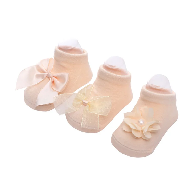 3 шт. кружевные носки для новорожденных с бантом | Мать и ребенок