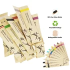 100 шт., бамбуковые биоразлагаемые зубные щётки