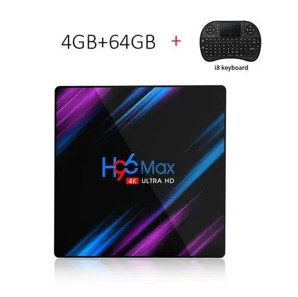 H96MAX 4GB 64B I8 H96 MAX RK3318 Smart tv Box Android 9,0 4 ГБ 32 ГБ 64 Гб стример медиаплеер 4K Netflix Youtube IP tv Set top Box H96MAX 2GB16GB - Цвет: H96MAX 4GB 64B I8