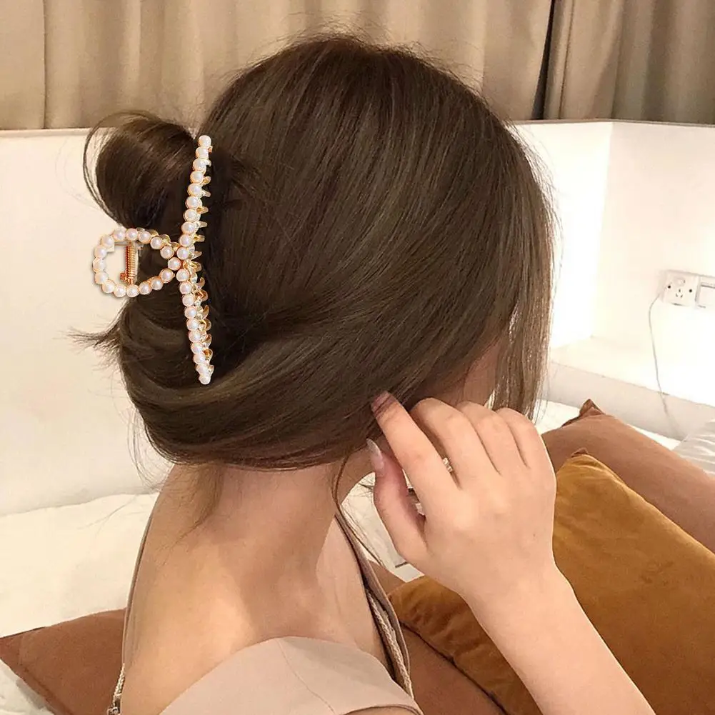 

Women Metal Hair Claws Hair Accessories Geometric Hairclips Hairpins Ladies Ponytail Hairgrip Headwear Girls Cross Claw Barrette