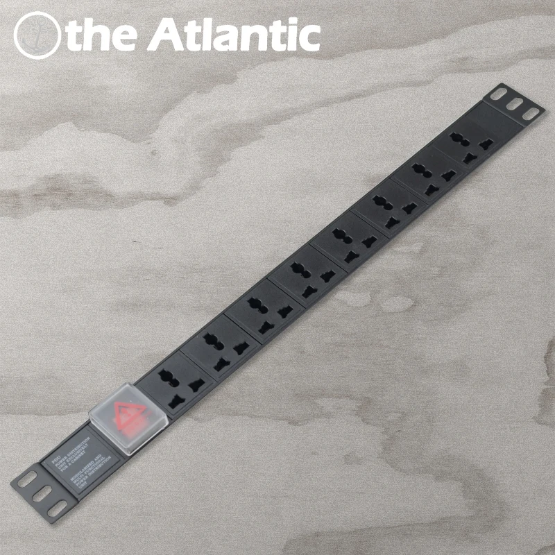 

19in 1U Universal Cabinet Power Strip PDU Socket Network Outlet Power Dostribution Unit Mining Bitcoin Power Supply EU FR