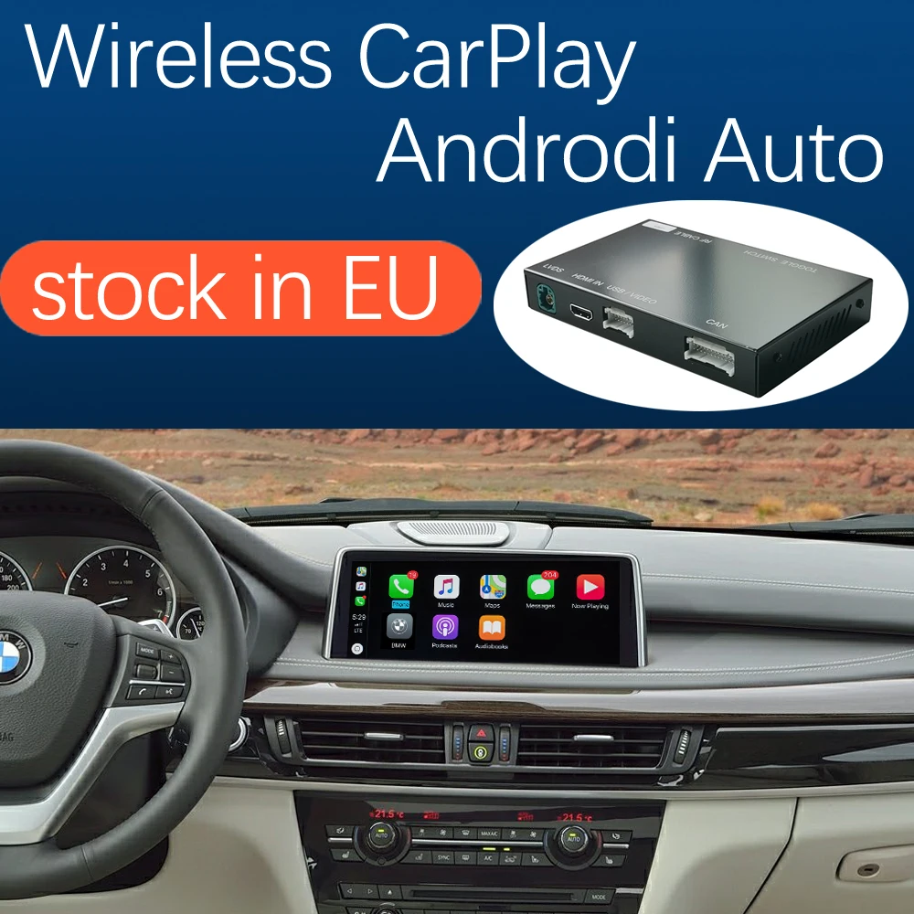Беспроводная Автомобильная камера Apple CarPlay Android для BMW X5 F15 X6 F16 2014 2016 X1 F48 2017 с
