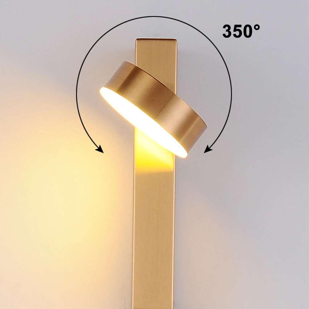 

Nordic Style Modern Iron Art LED Wall Light Living Room Sconces Bedroom Restaurant Rotation Dimming Stairs Hotel Home Decor