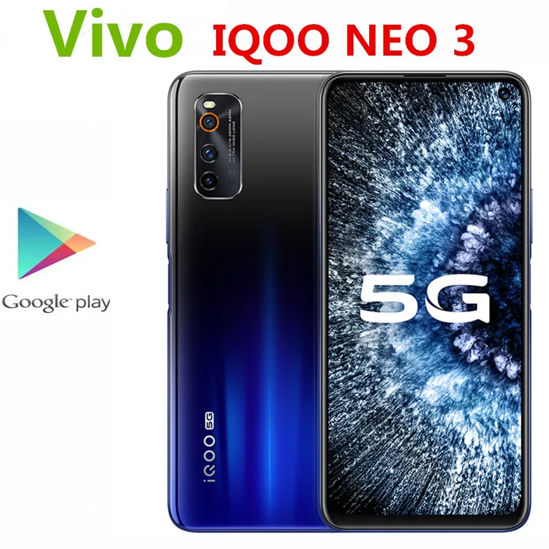Смартфон Vivo IQOO NEO 3 5G мобильный телефон 6 57 дюйма 144 Гц 8-ядерный процессор Snapdragon 865
