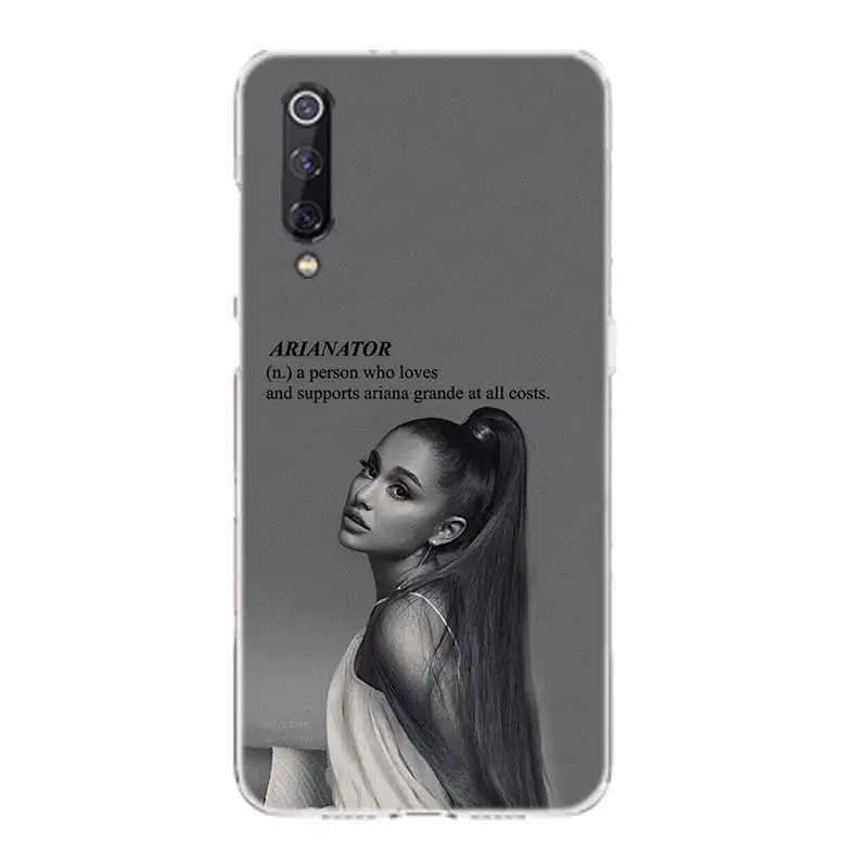 Силиконовый чехол Ariana Grande AG для Xiaomi Redmi Note 7 6 Pro 5 4 4X K20 7A S2 A1 A2 5A 6A Y3 Xiomi A3 9T 9 SE F1