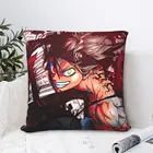 Накидка на подушку с изображением черного клевера, Silva комиксы фэнтези, подушка для дома, дивана, стула, декоративная подушка для объятий, чехол