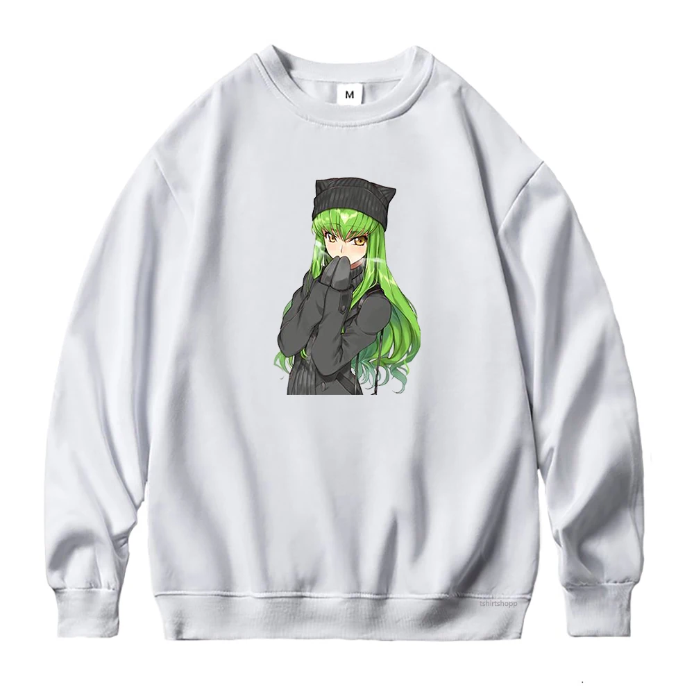 

Anime Code Geass Hoodie Women Casual Kawaii C.C Hoodies Female Harajuku Kallen Hoody Lelouch Crew Neck Pullovers Sweatshirt