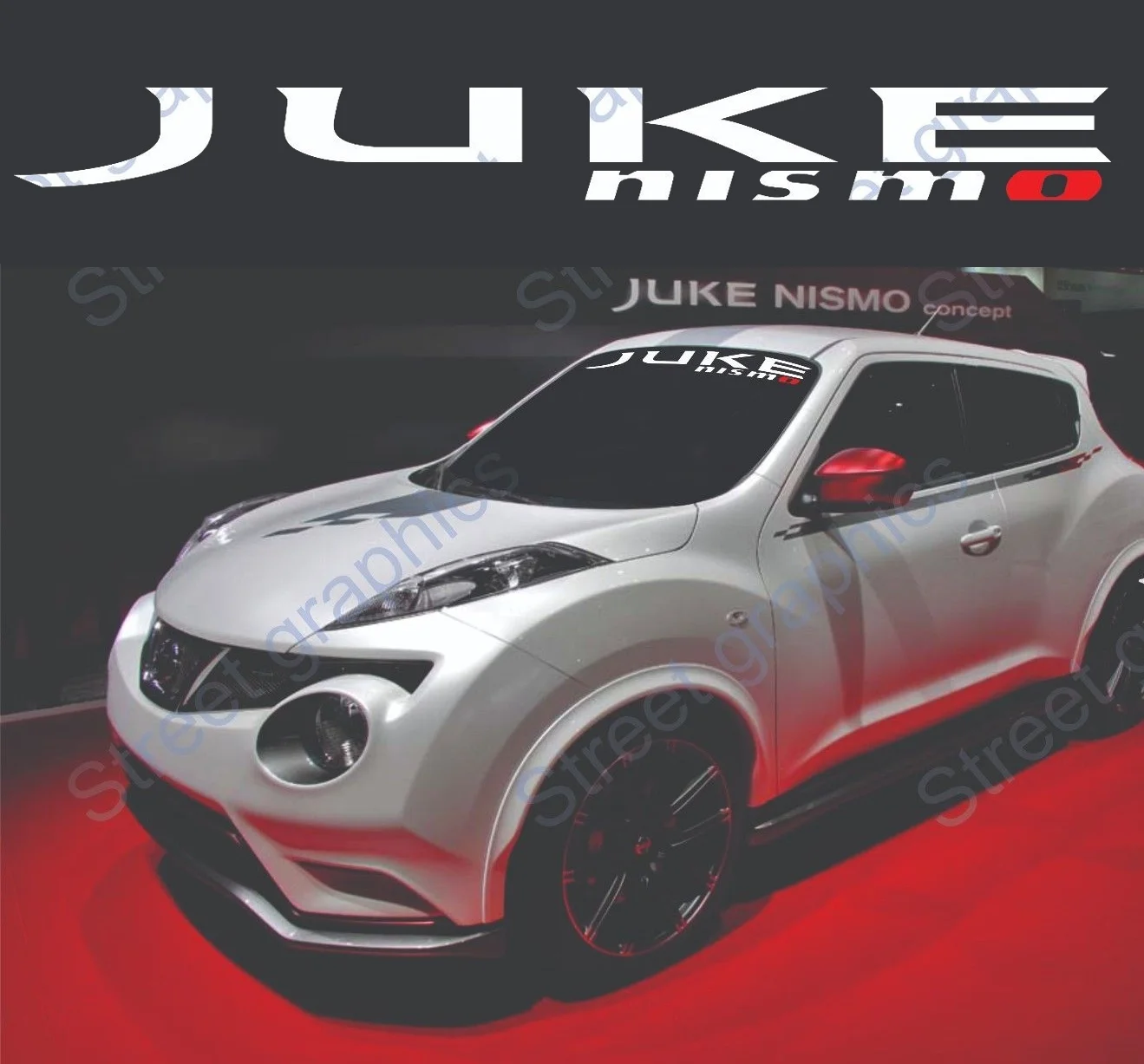 Виниловая наклейка на лобовое стекло для NISSAN JUKE NISMO|Наклейки автомобиль| |
