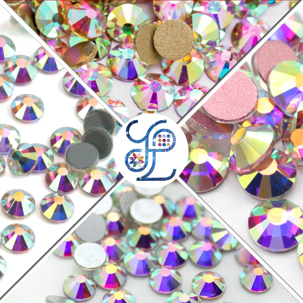 Сваровски Оптовая продажа 14400 шт. высококачественные прозрачные кристаллы AB с