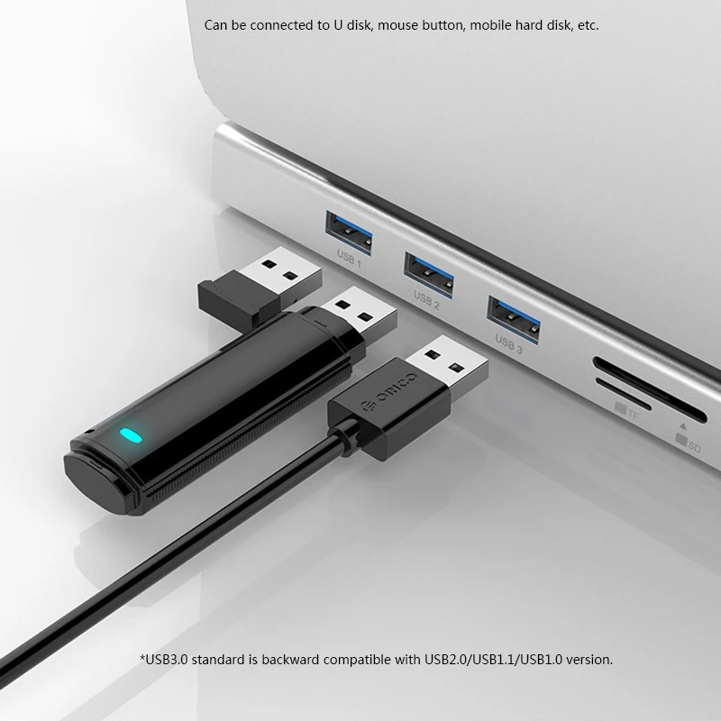 ORICO 9 in 1 USB C HUB, Including Type-Cx1, USB3.0X3, HDMIx1, Mini DPx1, VGAx1, SD/TFx1, Audiox1, for PC Laptop