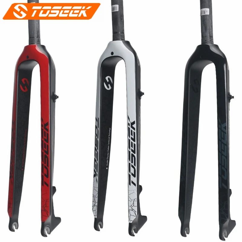 Велосипедная вилка TOSEEK Full 3K из углеродного волокна для горного велосипеда 26ER/27 5