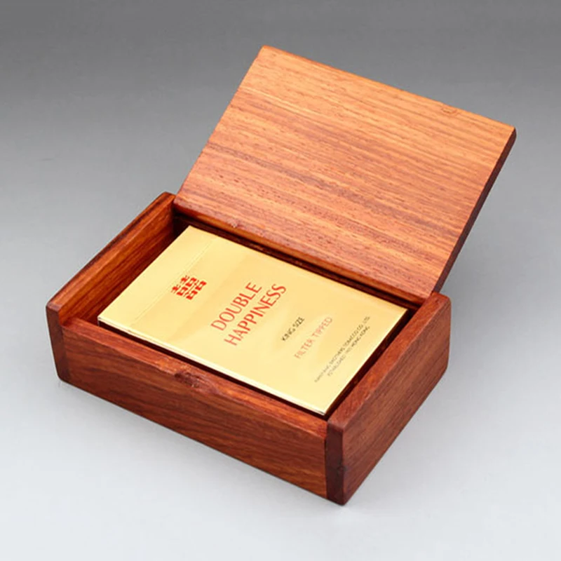 Чехол для сигарет ручной работы из розового дерева Высококачественный винтажный