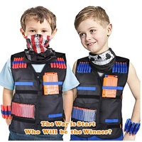 2 set kids vest suit kit soft bullet set for nerf n strike elite series outdoor game undershirt holder magazine accessories toys