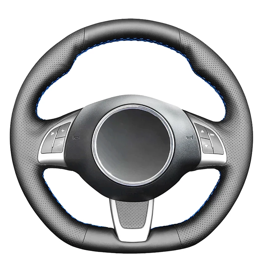 

Black Artificial Leather Car Steering Wheel Cover For Fiat 500 500C (GQ/S) 2013-2015 Abarth 500 500C 595 595C 2009-2016
