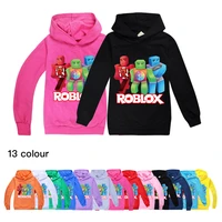 2021 kids robloxing hoodies for boys girls fashion long sleeve christmas clothes tops t shirt cotton jackets autumn sweatshirts