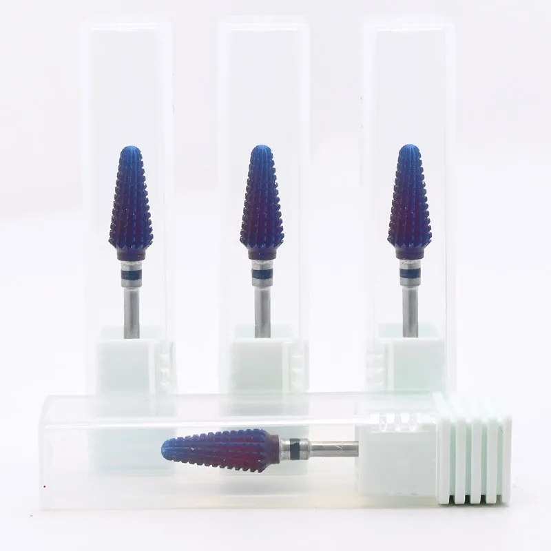 

1 шт. конусные наконечники для ногтей, вольфрамовые стальные сверла, электрические сверла для очистки кутикулы, вращающиеся для маникюра, пе...