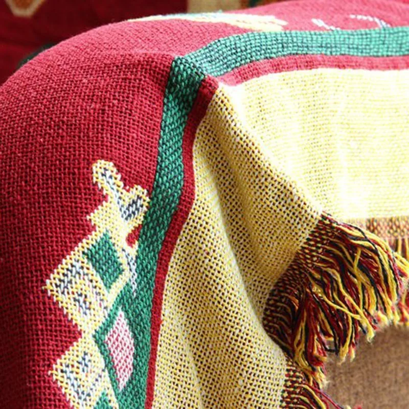 Диван одеяло покрывало богемное на диван/кровать/самолет дорожные пледы сшитое s