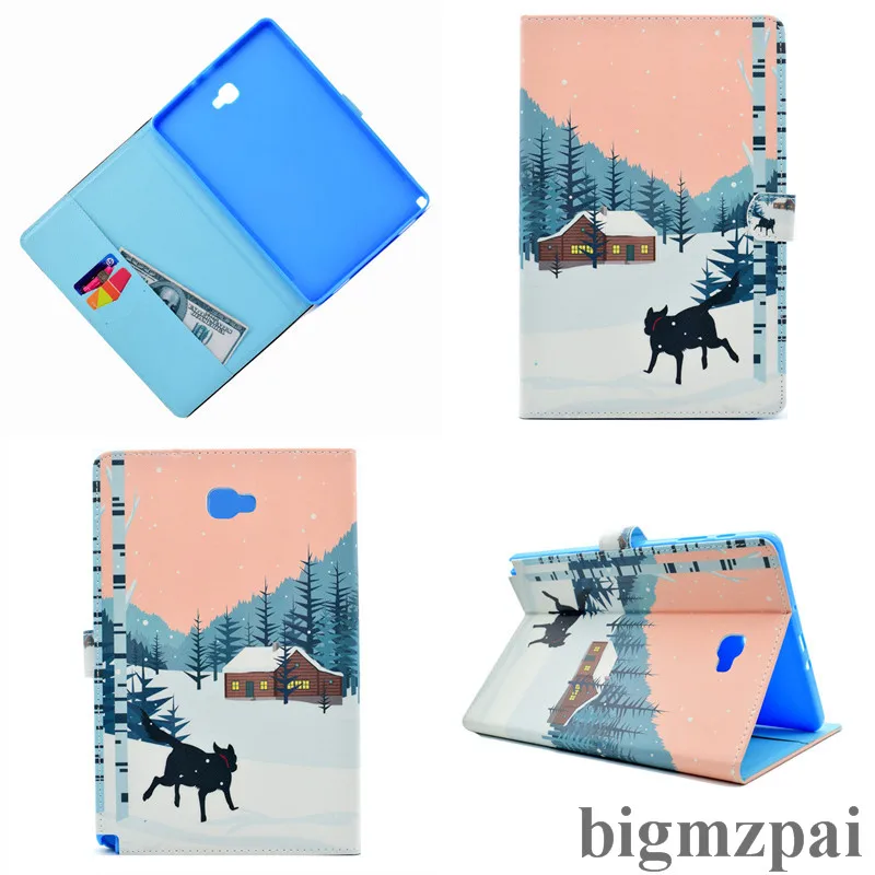 Flip Wallet Stand PU Leather Cover Case For Samsung Galaxy Tab A A6 10.1 T585 T580 SM-T585 T580N 10.1&quotTablet With Card Slot |