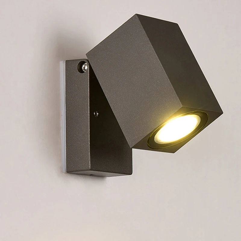 Adjustable Angle (90°) Outdoor Wall Lamp Led Human Body Induction Wall Lamp Cob Style / Gu10 Style / Induction Style