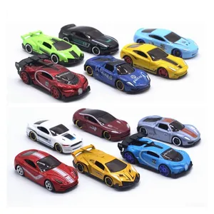 6pcsset 164 diecast alloy sports toy car model christmas decorations mini kids sliding car set multi style gift for children free global shipping