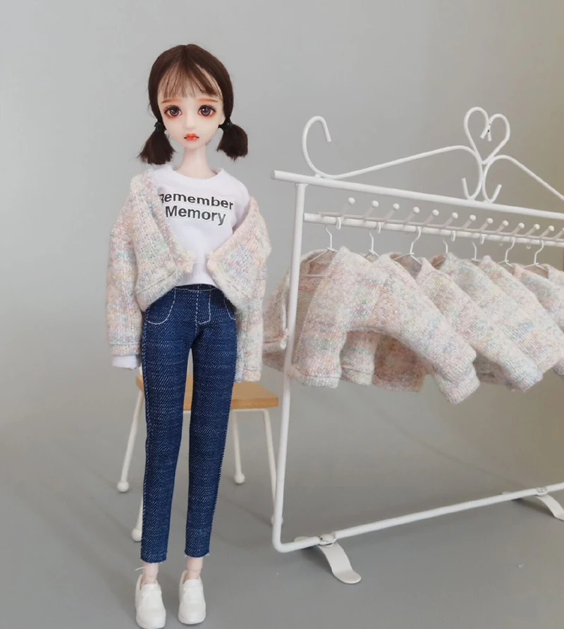 1 шт. Одежда для кукол трикотажное пальто с длинным рукавом Барби ob24 Blyth 1/6