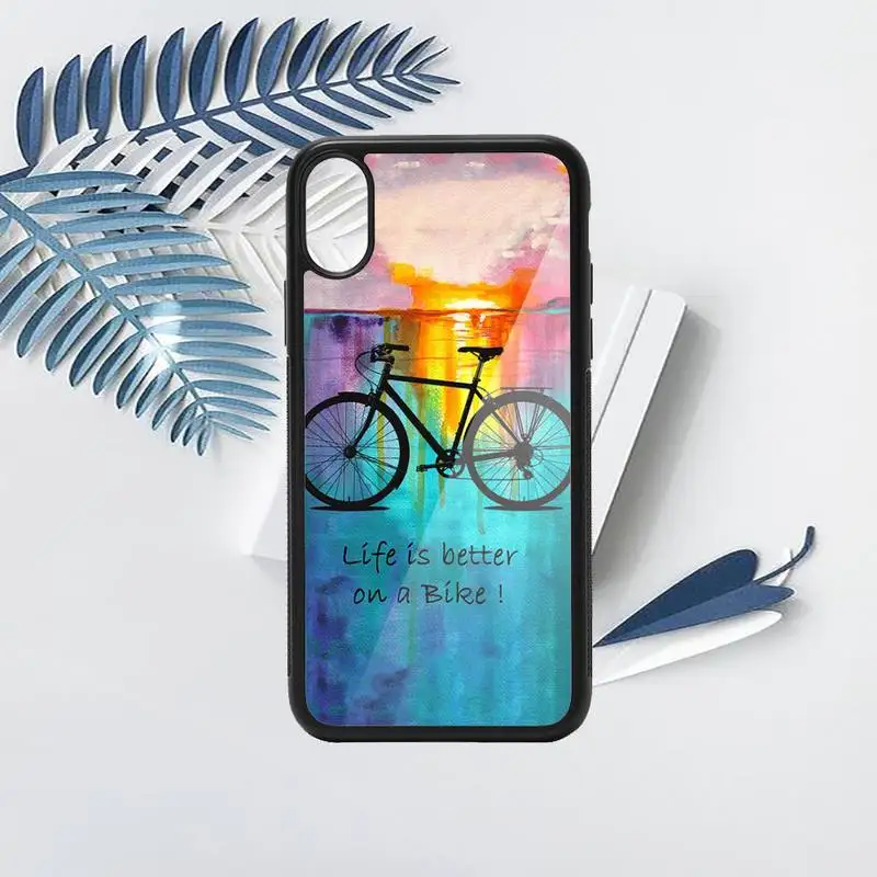 

CYCLING art retro cartoon pattern luxury Phone Case coque PC for iPhone 11 12 pro XS MAX 8 7 6 6S Plus X 5S SE 2020 XR