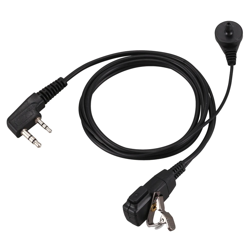 2 Pin PTT MIC гарнитура Тайное Акустическая трубка In-ear наушник для Kenwood TYT Baofeng UV-5R BF-888S CB