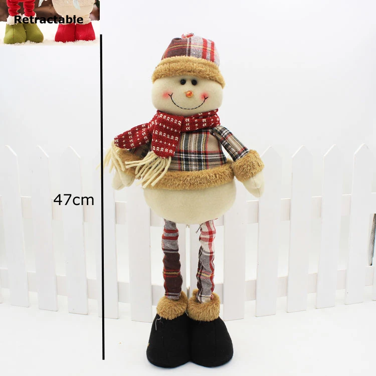 Snowman150 Новогодние рождественские украшения для дома, Рождественские елочные украшения, рождественские куклы, статуэтки, рождественский подарок, Navidad - Цвет: Snowman150