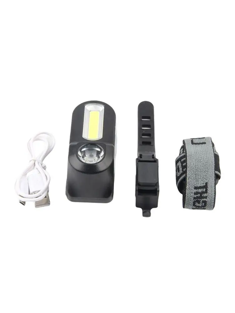 

Multifunctional Headlight USB Rechargeable LED Flashlight Outdoor Emergency Headlights Camping Rotating CORS Witch Light
