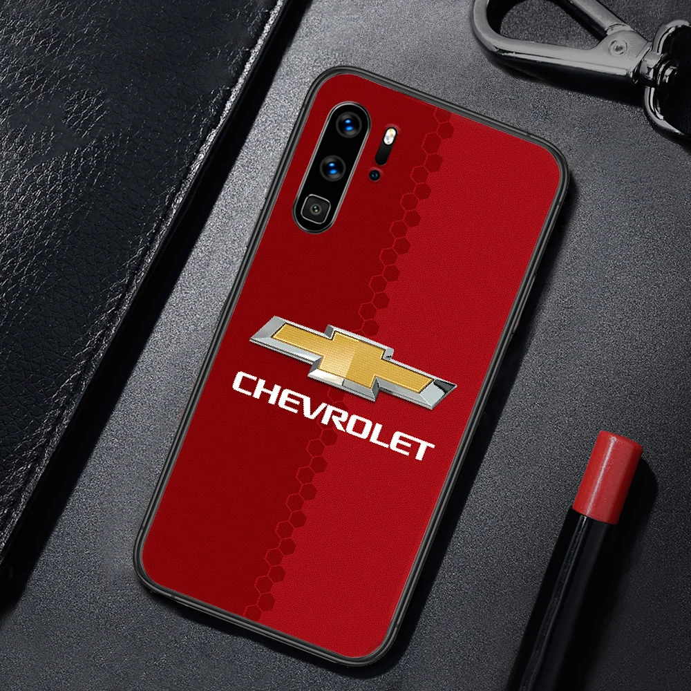 

Chevrolet American Car Brand Phone Case Cover For Huawei P Mate Smart 10 20 30 40 Lite Z 2019 Pro Black black Prime Pretty