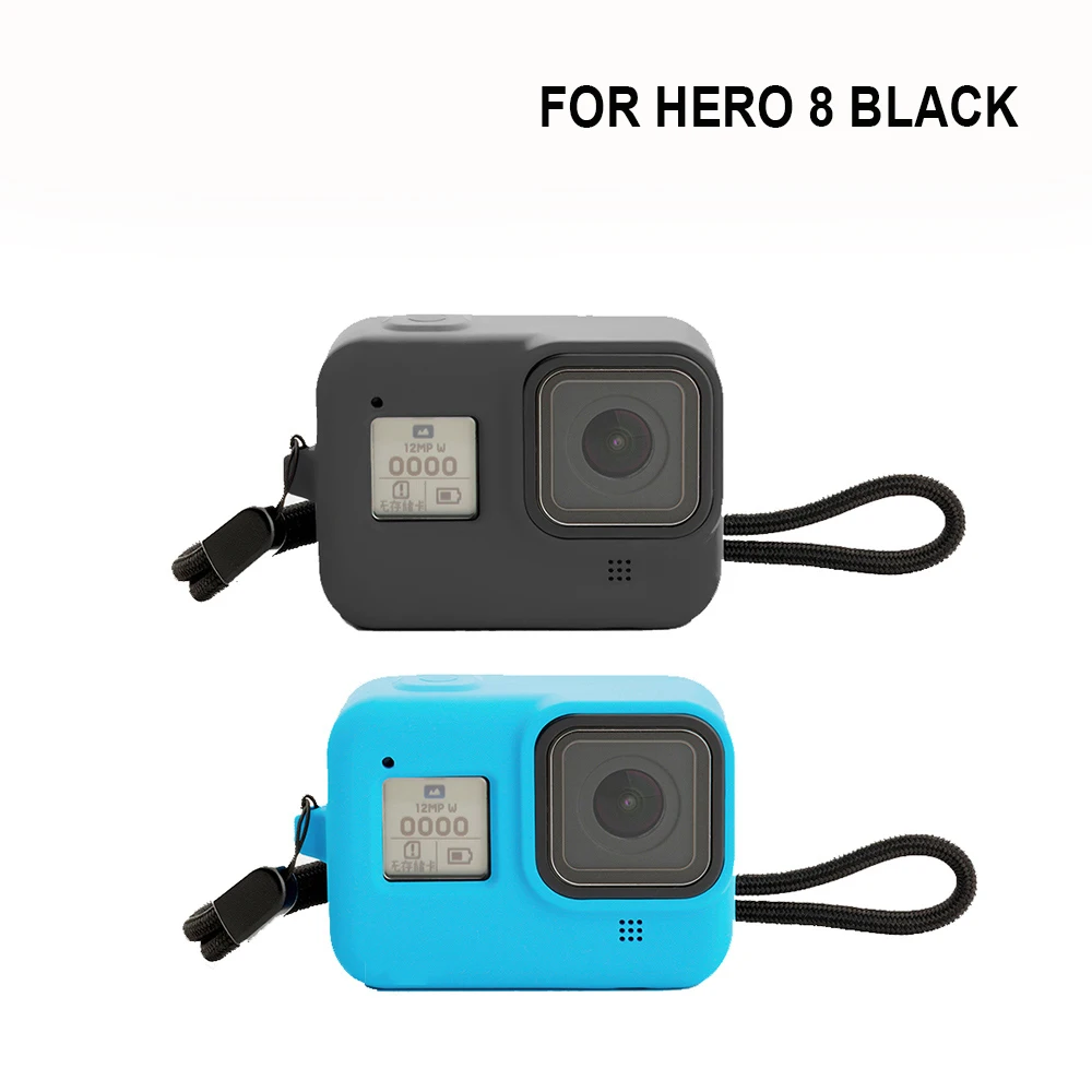 Новый силиконовый чехол для корпуса Gopro Hero 8 защитный с полным покрытием