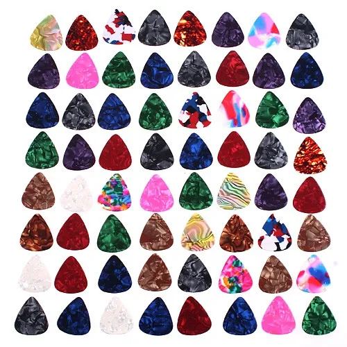

20pcs/lot colorful Smooth Guitar Picks Celluloid Mediators for Bass Guitar Guitar Accessories