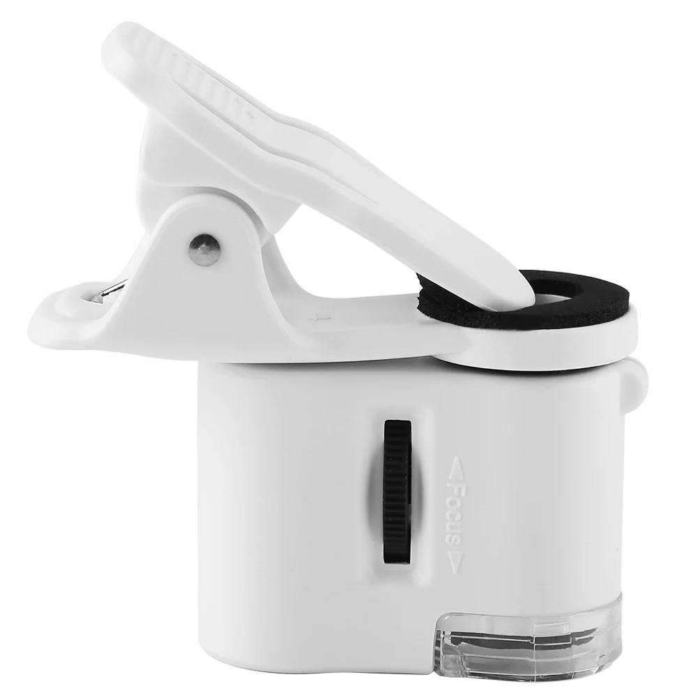 Увеличительное стекло 9595 Вт 60X светодиодная УФ светильник мини микроскоп с