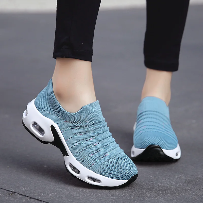 

2021 Summer Sneakers Women Sports Running Shoes Breathable Casual Shoes Outdoor Light Weight Tennis Air Sole Sports Shoes Mujer