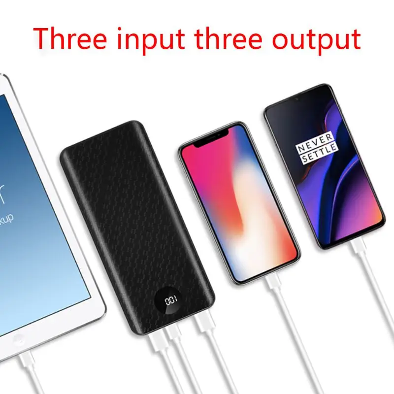 DIY QC 3 0 чехол для портативного зарядного устройства Быстрая зарядка внешняя