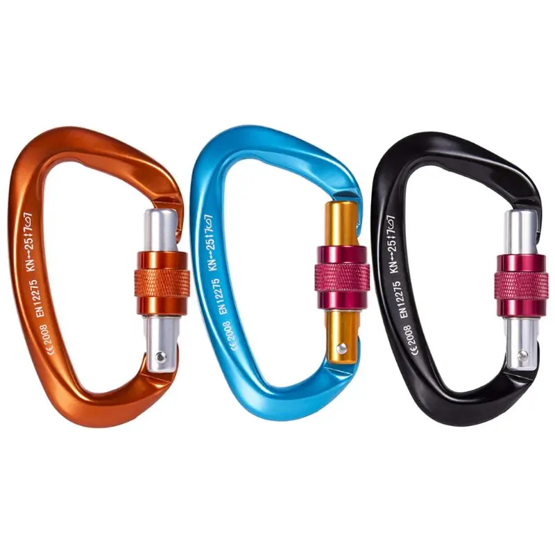 

Professional Climbing Carabiner 25KN Heavy Duty Strong Hook for Rock Climbing X3UA