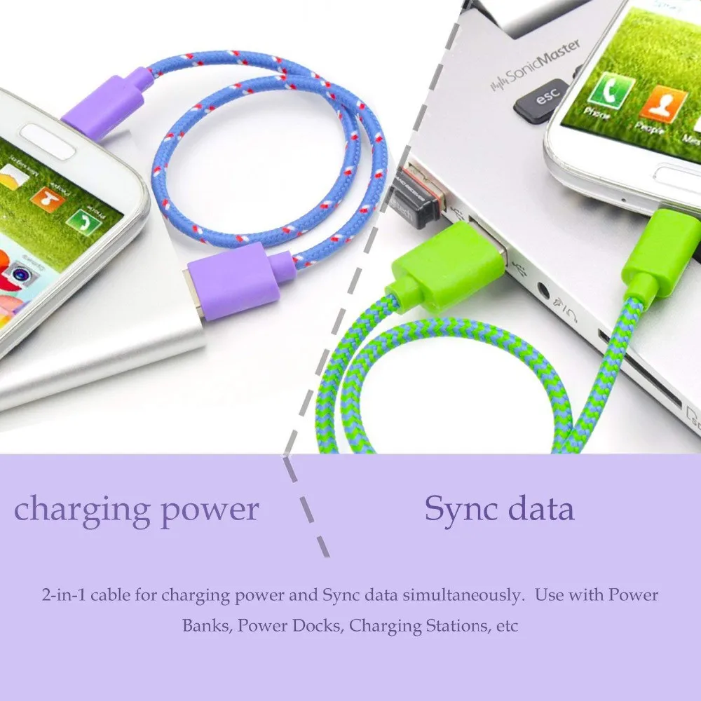 micro usb cable data sync usb charger cable for samsung xiaomi iphone 12 pro max huawei tablet android micro usb phone cables free global shipping
