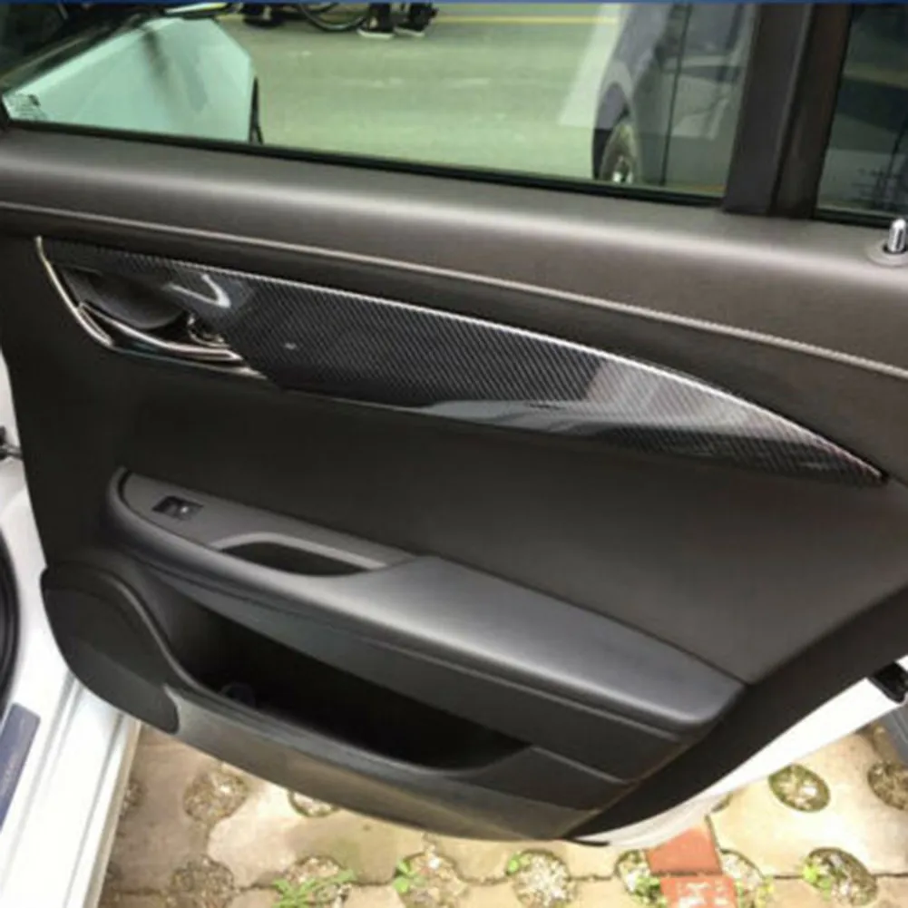 

Reflective Interior Trim Sticker Replacement Vinyl Accessory Black Car